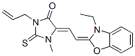 3-allyl-5-[(3-ethyl-3H-benzoxazol-2-ylidene)ethylidene]-1-methyl-2-thioxoimidazolidin-4-one 结构式