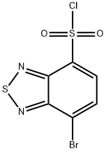 7-Bromo-2,1,3-benzothiadiazole-4-sulfonyl chloride 结构式