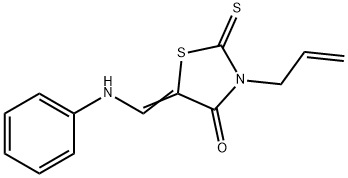 5-[(PHENYLAMINO)METHYLENE]-3-(2-PROPENYL)-2-THIOXO-4-THIAZOLIDINONE 结构式