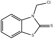 N-氯甲基苯并噻唑-2-硫酮 结构式