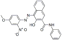 3-hydroxy-4-[(4-methoxy-2-nitrophenyl)azo]naphthalene-2-carboxanilide 结构式