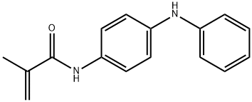 2-甲基-N-[4-(苯基氨基)苯基]-2-丙烯酰胺 结构式