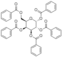 五-O-苯甲酰基-ALPHA-D-吡喃半乳糖 结构式