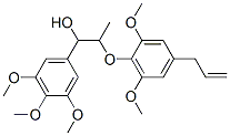 2-(4-Allyl-2,6-dimethoxyphenoxy)-1-(3,4,5-trimethoxyphenyl)-1-propanol 结构式