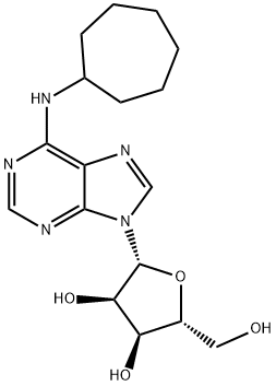 Adenosine, N-cycloheptyl- 结构式