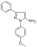 1-(4-METHOXYPHENYL)-3-PHENYL-1H-PYRAZOL-5-AMINE 结构式