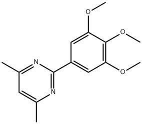 4,6-DIMETHYL-2-(3,4,5-TRIMETHOXYPHENYL)PYRIMIDINE 结构式