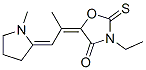 3-ethyl-5-[1-methyl-2-(1-methyl-2-pyrrolidinylidene)ethylidene]-2-thioxooxazolidin-4-one 结构式