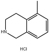 5-甲基-1,2,3,4-四氢异喹啉盐酸盐 结构式