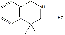 4,4-二甲基-1,2,3,4-四氢异喹啉盐酸盐 结构式