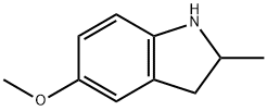 2,3-dihydro-5-Methoxy-2-Methyl-1H-Indole 结构式