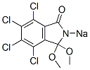 4,5,6,7-Tetrachloro-3,3-dimethoxy-2-sodioisoindolin-1-one 结构式