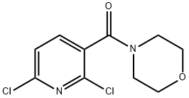 (2,6-二氯吡啶-3-基)(吗啉)甲酮 结构式