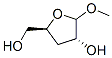 D-erythro-Pentofuranoside, methyl 3-deoxy- (9CI) 结构式