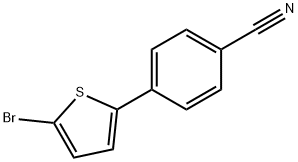 4-(5-溴噻吩-2-基)苯甲腈 结构式