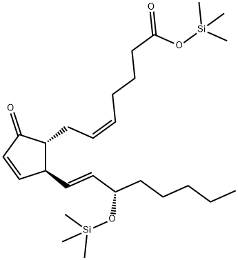 (5Z,13E,15S)-15-[(Trimethylsilyl)oxy]-9-oxo-5,10,13-prostatrien-1-oic acid trimethylsilyl ester 结构式