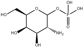 D-半乳糖胺 1-磷酸酯 结构式