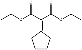 Propanedioic acid, 2-cyclopentylidene-, 1,3-diethyl ester 结构式