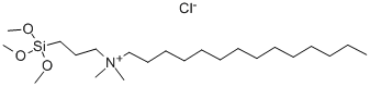 十四烷基二甲基(3-三甲氧基硅基丙基)氯化铵 结构式