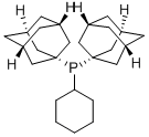 CYCLOHEXYLDI(1-ADAMANTYL)PHOSPHINE 结构式