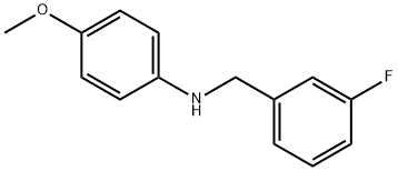 N-(3-氟苄基)-4-甲氧基苯胺 结构式