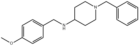 1-苄基-N-(4-甲氧基苄基)哌啶-4-胺 结构式