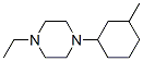 Piperazine, 1-ethyl-4-(3-methylcyclohexyl)- (9CI) 结构式