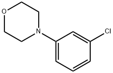 4-(3-氯苯基)吗啉 结构式