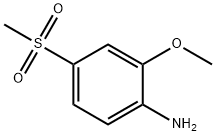 2-甲氧基-4-(甲基磺酰基)苯胺 结构式