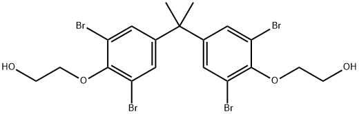2,2-双[4-(2-羟基乙氧基)-3,5-二溴苯基]丙烷 结构式