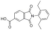 2-(2,6-二乙基苯基)-1,3-二氧代-异5-吲哚甲酸 结构式