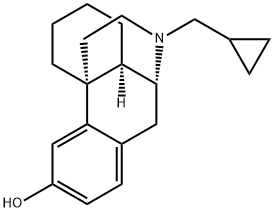 17-(cyclopropylmethyl)morphinan-3-ol  结构式