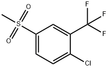 2-氯-5-甲基磺酰基三氟甲苯 结构式