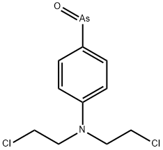 4-[N,N-Bis(2-chloroethyl)amino]phenylarsenic oxide 结构式