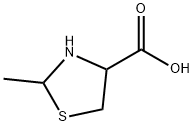 2-Methylthiazolidine-4-carboxylic Acid 结构式