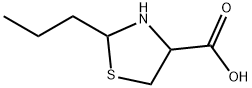 2-N-丙基噻唑烷-4-羧酸 结构式