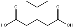 3-(丙-2-基)戊二酸 结构式