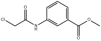 3-(2-氯乙烷酰基氨基)苯甲酸甲酯 结构式