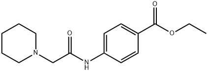 哌啶基乙酰胺苯甲酸乙酯 结构式