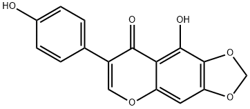 德鸢尾素 结构式
