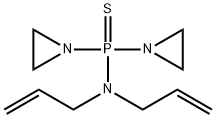 Bis(1-aziridinyl)(diallylamino)phosphine sulfide 结构式