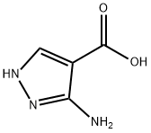 3-氨基吡唑-4-甲酸 结构式