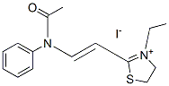 3-ethyl-2-[2-(N-phenylacetamido)vinyl]-4,5-dihydrothiazolium iodide  结构式