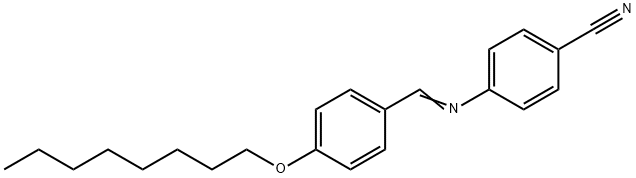 p-辛氧基苄烯-p-氰基苯胺 结构式