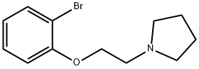 1-[2-(2-BROMOPHENOXY)ETHYL]-PYRROLIDINE 结构式