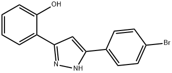 2-(3-(4-溴苯基)-1H-吡唑-5-基)苯酚 结构式