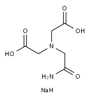 N-(2-乙酰氨基)亚氨基二醋酸二钠盐 结构式