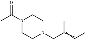 Piperazine, 1-acetyl-4-(2-methyl-2-butenyl)- (9CI) 结构式