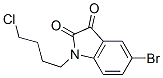 5-BROMO-1-(4-CHLORO-BUTYL)-1H-INDOLE-2,3-DIONE 结构式