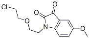 1-[2-(2-CHLORO-ETHOXY)-ETHYL]-5-METHOXY-1H-INDOLE-2,3-DIONE 结构式